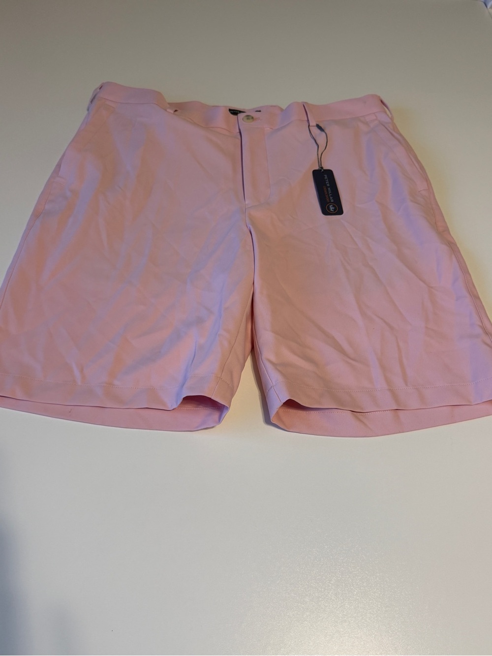 Peter Millar Pink Men's Salem Fit Performance Golf Shorts- size 34